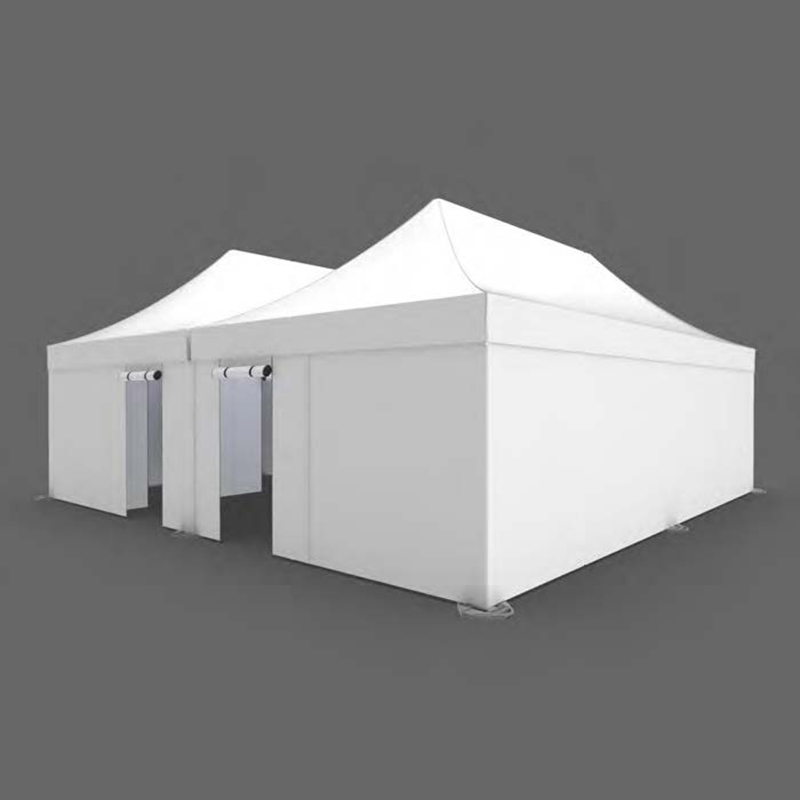 Create the perfect backdrop for your COVID testing operations. Wind- and rain-resistant structures are set up in under 30 minutes.