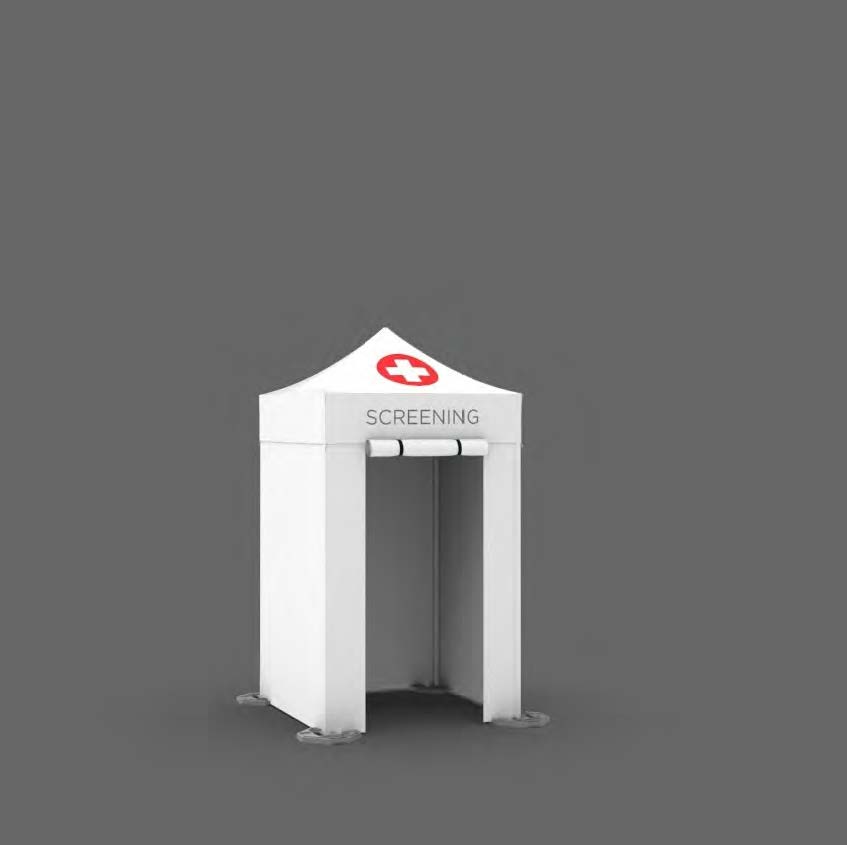Create the perfect backdrop for your COVID testing operations. Wind- and rain-resistant structures are set up in under 30 minutes.